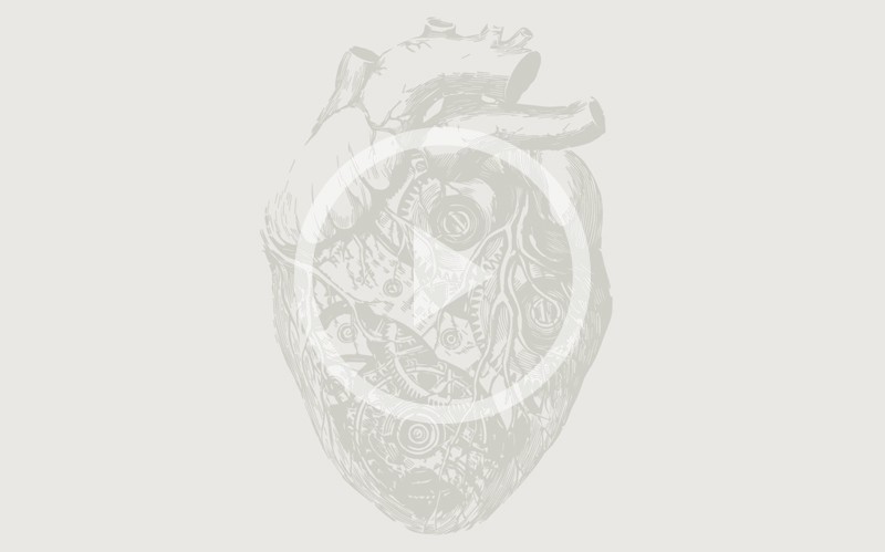 Illustration of a mechanical heart