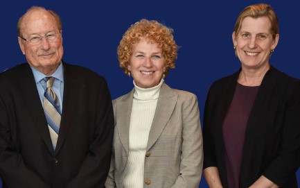Left to right: Stephen Sheller, Sandra Sheller, Lara Carson Weinstein, MD ‘95