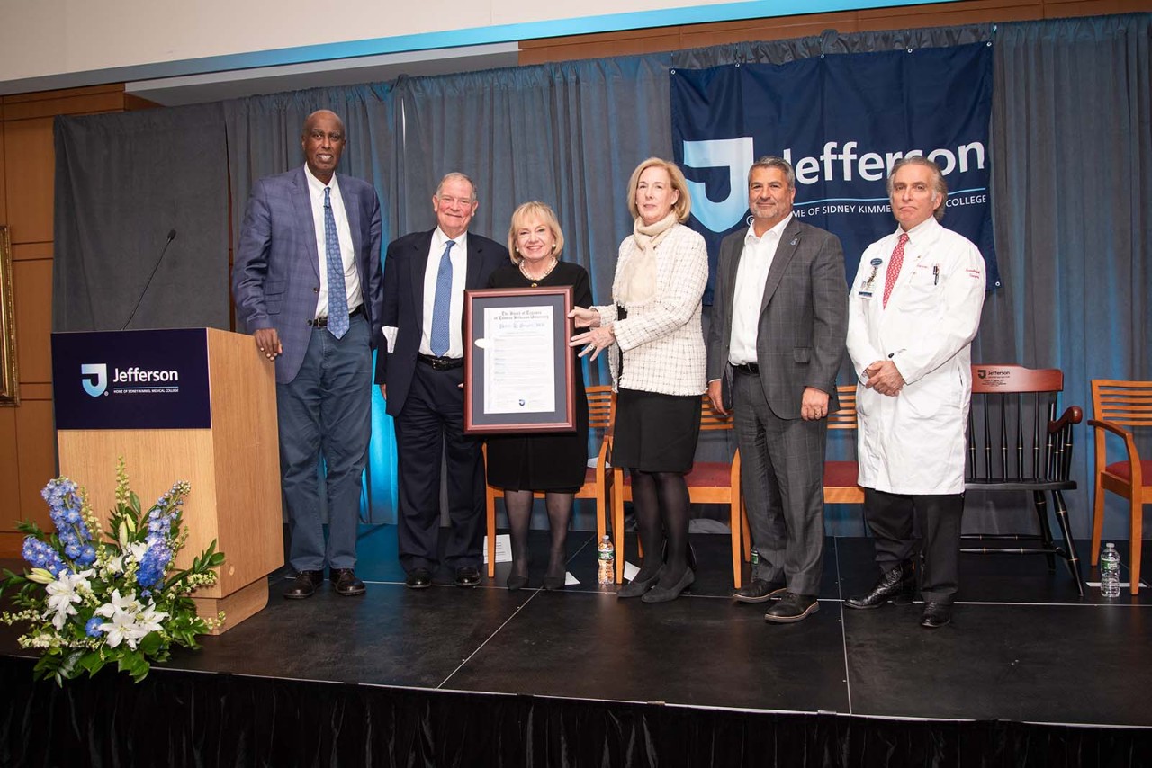 Left to right: Said A. Ibrahim, MD, Robert C. Sergott, MD, Susan C. Aldridge, PhD, Patricia D. Wellenbach, Joseph G. Cacchione, MD, Robert H. Rosenwasser, MD