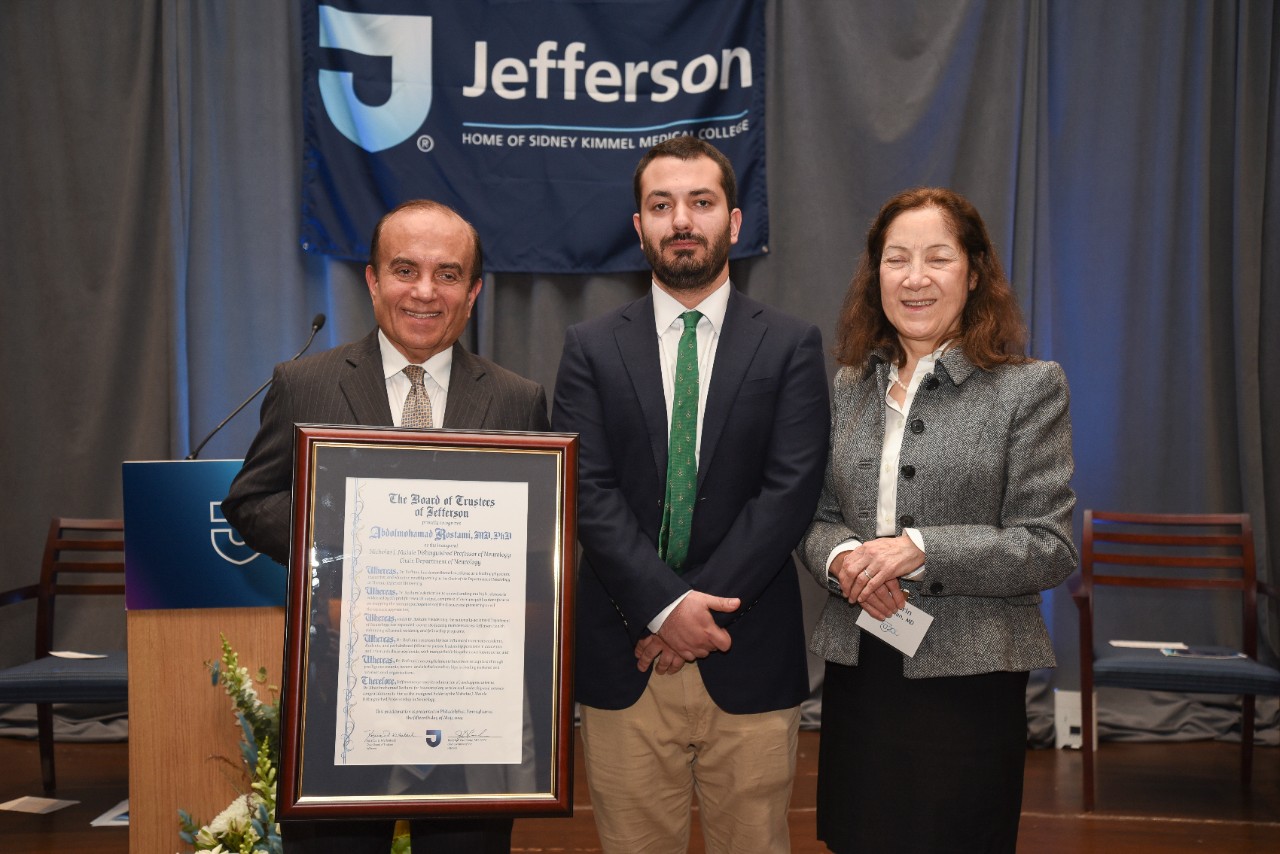 Rostami, MD, PhD celebrating Endowed Position